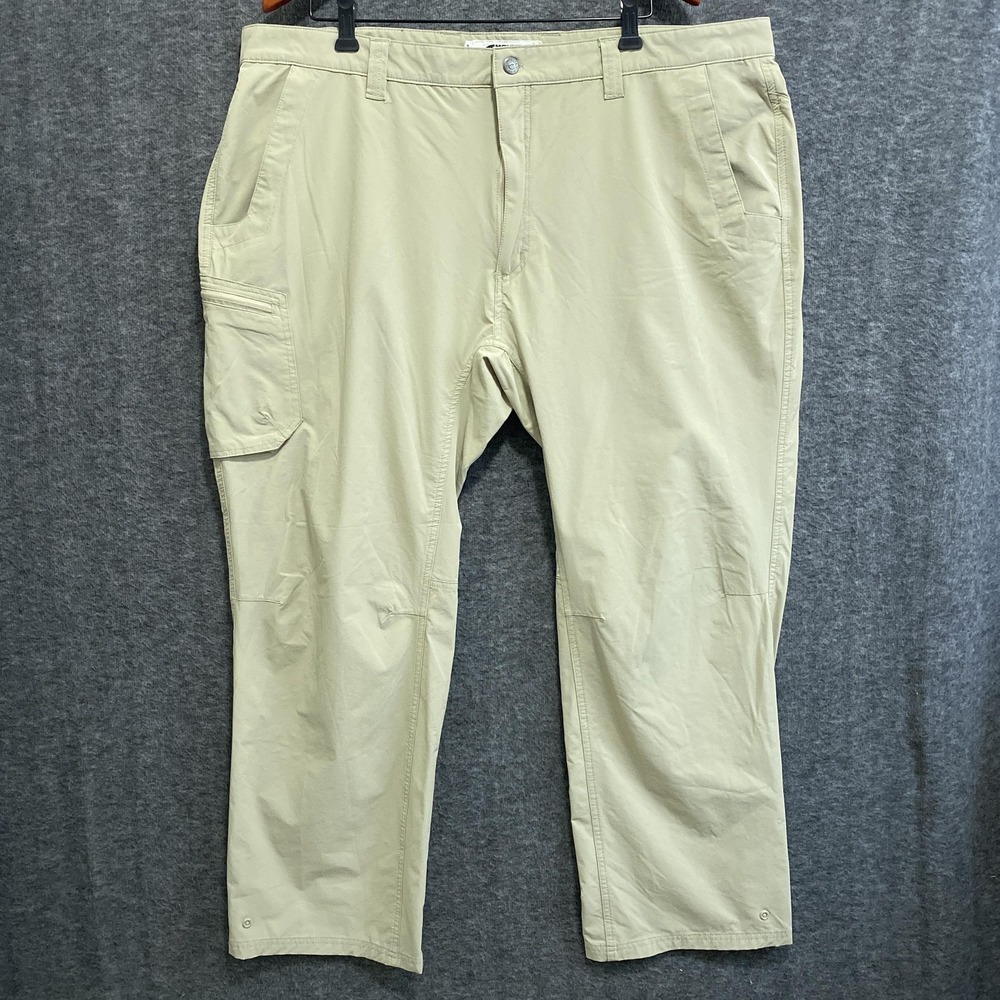 Mountain Khakis Pants Mens 44x30 Beige Relaxed Fit Cargo Hiking Outdoor Trail